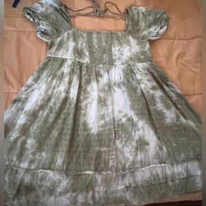 Blu Pepper Green Tie Dye Dress.